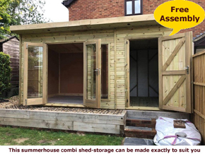 image of shed storage combi shed garden room office